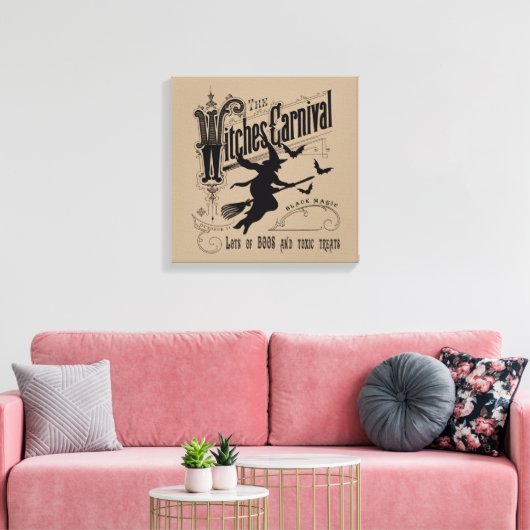  Halloween Witch Canvas Afdruk (Insitu (Woonkamer))