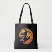Halloween Witch Canvas tas Stijlvolle Vrouwen Hall (Voorkant)