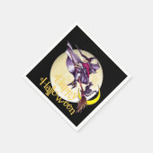 Halloween Witch cartoon papieren servet (Hoek)