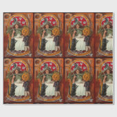  Halloween Witch Casting Spell met hand Cadeaupapier (Vlak)