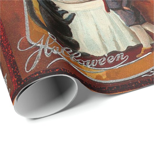  Halloween Witch Casting Spell met hand Cadeaupapier (Rol Hoek)