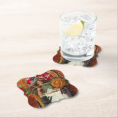  Halloween Witch Casting Spell met hand Kartonnen Onderzetters (Insitu)