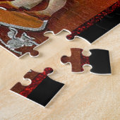 Halloween Witch Casting Spell met hand Legpuzzel (Zijkant)