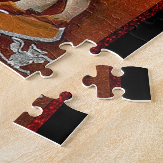 Halloween Witch Casting Spell met hand Legpuzzel (Zijkant)