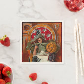 Halloween Witch Casting Spell met hand Servet (Insitu)
