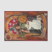 Halloween Witch Casting Spell met hand Tissuepapier (Voorkant)