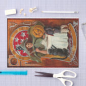  Halloween Witch Casting Spell met hand Tissuepapier (Craft)