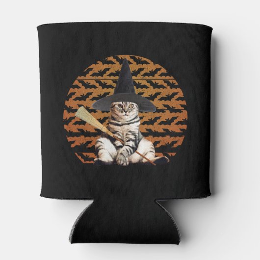 Halloween Witch Cat Blikjeskoeler (Achterkant)
