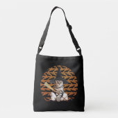 Halloween Witch Cat Crossbody Tas (Achterkant)