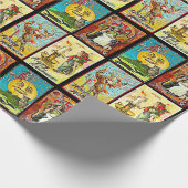 Halloween Witch Cat en Pumpkin Cadeaupapier (Hoek)