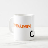 Halloween Witch Cat en Pumpkin Koffiemok (Voorkant links)