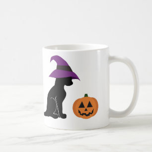 Halloween Witch Cat en Pumpkin Koffiemok