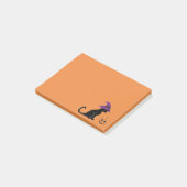 Halloween Witch Cat en Pumpkin Post-it® Notes (Schuin)