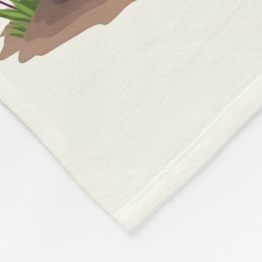 Halloween Witch Cat Fleece Deken (Hoek)