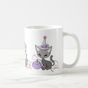 Halloween Witch Cat Koffiemok