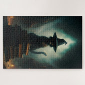 Halloween Witch Cat Legpuzzel (Horizontaal)