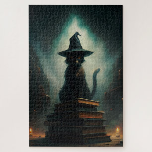 Halloween Witch Cat Legpuzzel
