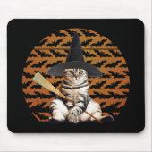 Halloween Witch Cat Muismat (Voorkant)