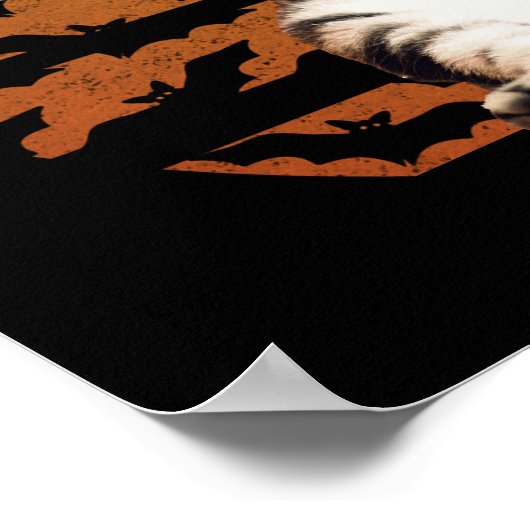 Halloween Witch Cat Poster (Hoek)