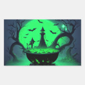Halloween Witch Cauldron Sticker (Voorkant)