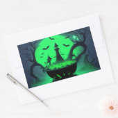 Halloween Witch Cauldron Sticker (Envelop)