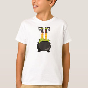 Halloween, Witch Cauldron, Witch Legs, Potion T-shirt