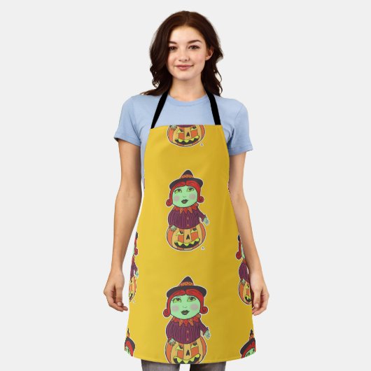 Halloween Witch Classic Cool Art Pattern Schort (Gedragen)