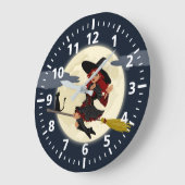 Halloween Witch Clock Grote Klok (Hoek)