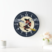 Halloween Witch Clock Grote Klok (Huis)