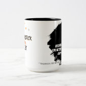 Halloween Witch Coffee Broomstick Parking Funny Tweekleurige Koffiemok (Center)