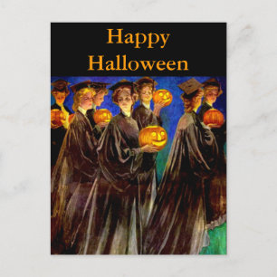 Halloween Witch College Graduates Briefkaart