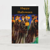 Halloween Witch College Graduates Kaart (Voorkant)