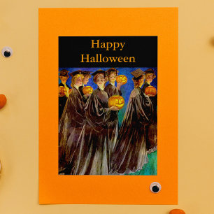 Halloween Witch College Graduates Kaart