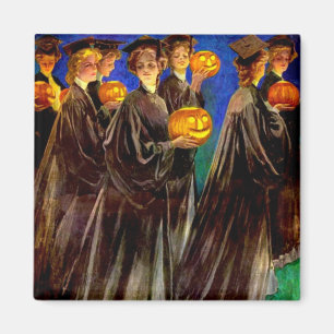 Halloween Witch College Graduates Magneet