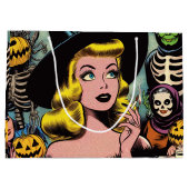 Halloween Witch Comics Groot Cadeauzakje (Achterkant)