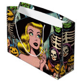 Halloween Witch Comics Groot Cadeauzakje (Achterkant Gekanteld)