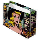 Halloween Witch Comics Groot Cadeauzakje (Voorkant Gekanteld)