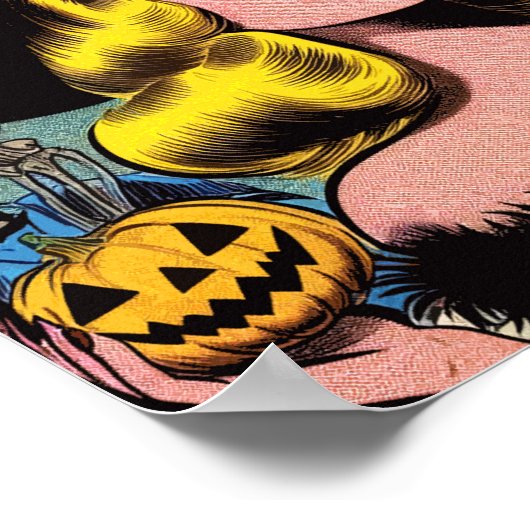 Halloween Witch Comics Poster (Hoek)