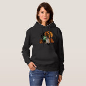Halloween Witch Corgi Dog Hoodie (Voorkant volledig)