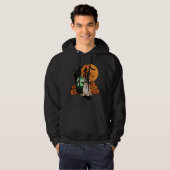 Halloween Witch Corgi Dog Hoodie (Voorkant volledig)