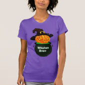 Halloween Witch Costume Fun Novelty WITCHES BREW T-shirt (Voorkant)
