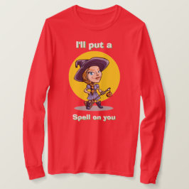 Halloween Witch Costume, IK ZAL JE EEN SPELL GEVEN T-shirt