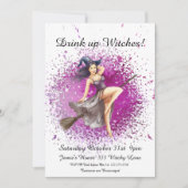 Halloween Witch Costume Party Kaart (Voorkant)