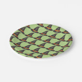 Halloween Witch Costume Witches Petten Green Black Papieren Bordje (Gekanteld)