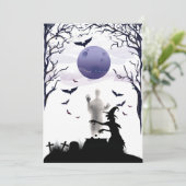 Halloween Witch Crafting Potion Kaart (Staand voorkant)