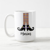 Halloween Witch Cute Simple Whimsical Shoes Koffiemok (Links)