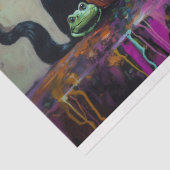 Halloween Witch Decoupage Tissuepapier (Detail)