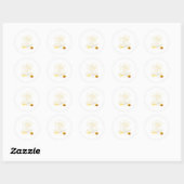 Halloween Witch die zich schaamt Ronde Sticker (Vel)