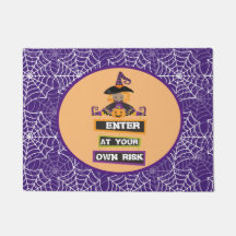 Halloween witch doormat of tapat