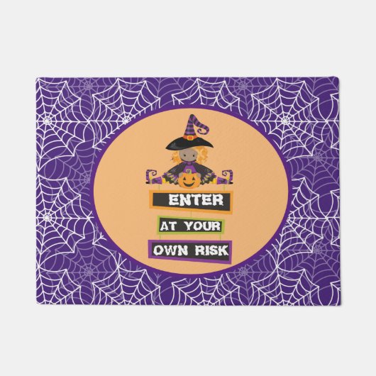 Halloween witch doormat of tapat deurmat (Voorkant)